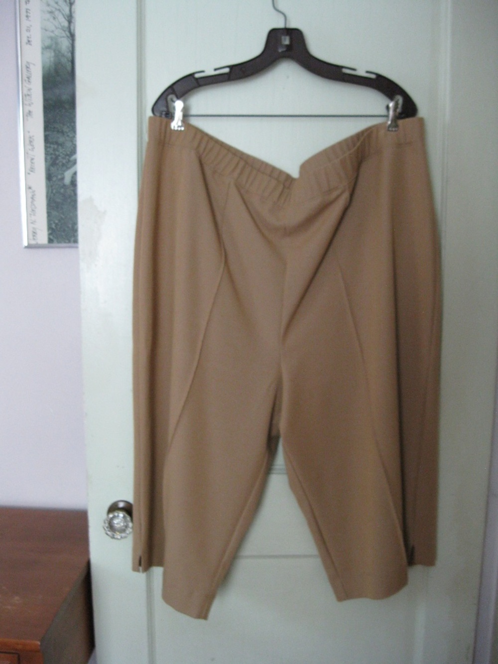George Simonton women's tan pull-on skimmer shorts size 2X